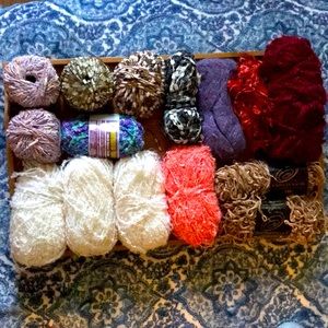 12+ Skeins of Mixed Yarn 🧶